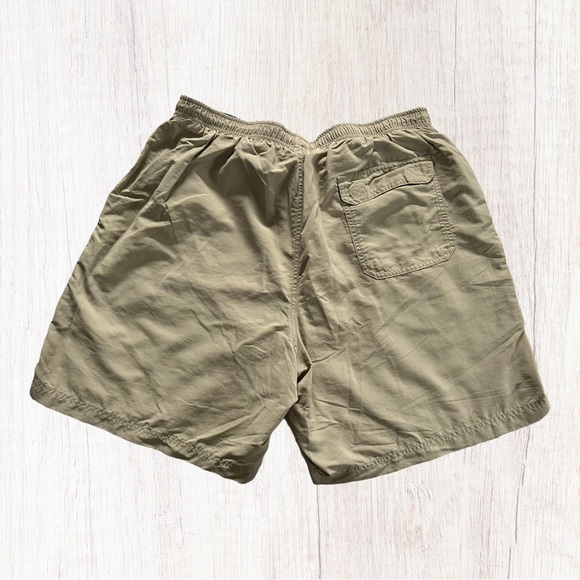 LL Bean Men’s Khaki Lined Drawstring Nylon Swim Water Trunks with Pockets XL. - Picture 4 of 9